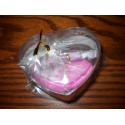 Pastel Lucky Stars In Plastic  Heart Shaped Container - 180 Star Strips