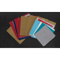 Mixed Colors Kraft Paper Squares - Mixed Sizes - 40 sheets