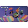 Bright Rainbow Pattern Paper - Six Patterns - 36 sheets