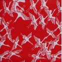 Origami Paper Red Washi With Cranes - 075 mm - 100 sheets