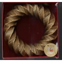 Small Round Japanese Straw Woven Wreath - 200 mm diameter