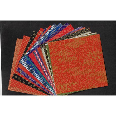 30 Mix Prints of Traditional Washi Paper - 150mm - 30 Sheets