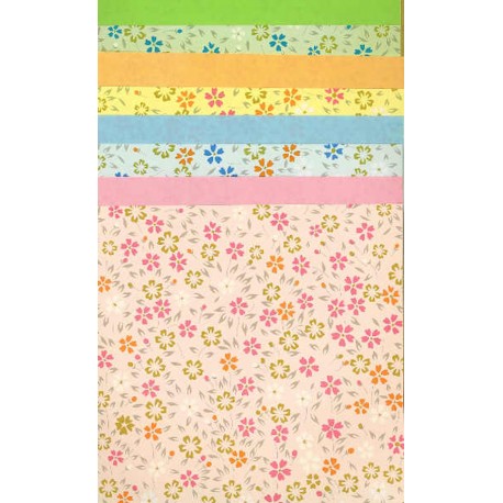 Origami Paper Double Sided Hana Print - 150 mm - 32 sheets