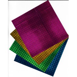 Origami Paper Mixed Colors Miracle Holographic - 150 mm -   4 sheets