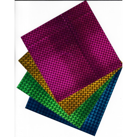 Origami Paper Mixed Colors Miracle Holographic - 150 mm -   4 sheets