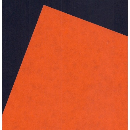 Double Sided Origami Paper Black and Orange - 11 sheets - 150mm