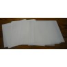 Diverse White Glassine Paper - 250mm x 210mm - 31 sheets