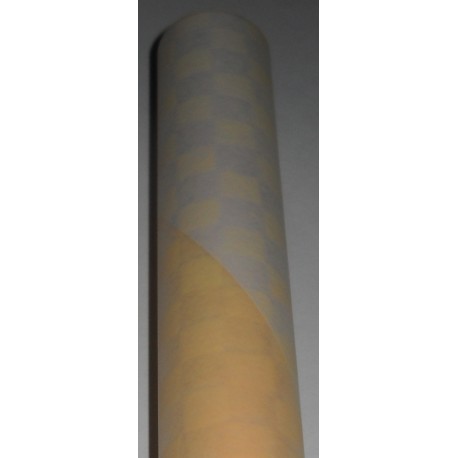 Orange Ichimatsu Design Plastic Wrapping Paper - 60cm x 2m