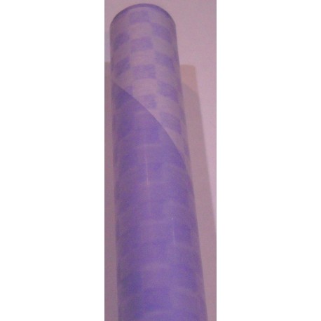 Purple Ichimatsu Design Plastic Wrapping Paper - 60cm x 2m