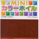 Mini Color Foil - 12 colors - 100 sheets - 75mm