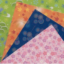 Four Chiyogami Print Paper - 150mm - 40 sheets