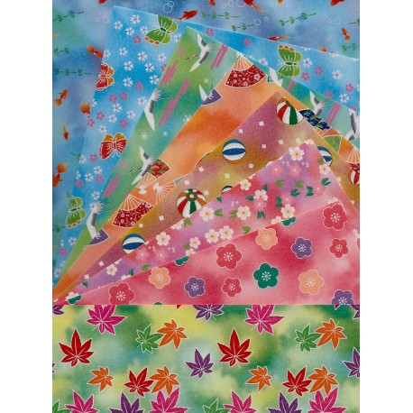 Cute Washi Aya No Chiyogami Paper, 150mm - 24 sheets