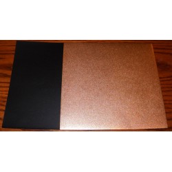 Origami Paper Copper Metallic and Black Washi - 150 mm - 10 sheets