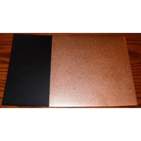 Origami Paper Copper Metallic and Black Washi - 150 mm - 10 sheets