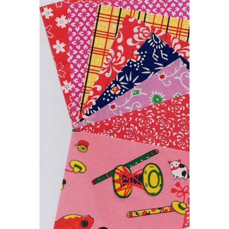 Ten Washi Paper Prints - 120mm - 40 sheets