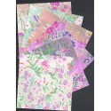 Six Beautiful Echizen Washi Prints - 150mm - 6 sheets