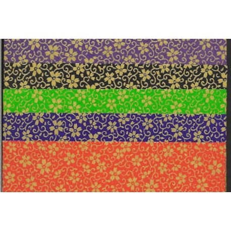 Five Beautiful Washi Prints - 150mm - 5 sheets