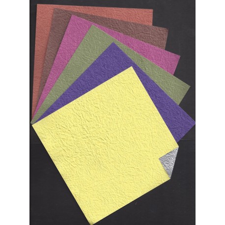 Beautiful Double Sided Momigami Foil Paper - 150mm - 6 sheets
