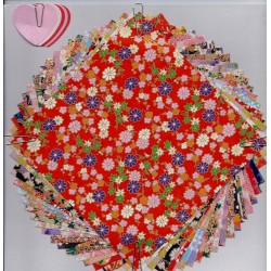 20 Beautiful Mixed Patterns of Washi Paper with Punch Outs - 150mm