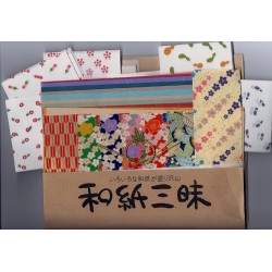 Cute Plain, Pattern and Double-Sided Washi Paper Kit