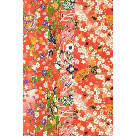 Beautiful Pattern Washi Paper - 5 sheets - 240mm x 320mm