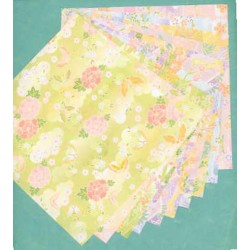 Origami Paper Large Size Chiyogami  - 300 mm - 20 sheets