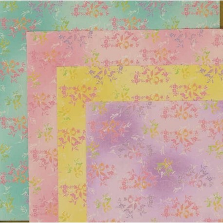 Origami Paper With Chiyogami Print- 150 mm -  36 sheets
